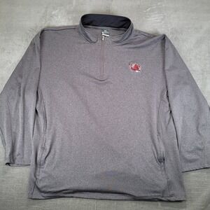 Knights Apparel South Carolina Gamecocks Mens 2XL Gray 1/4 Zip Pullover Jacket